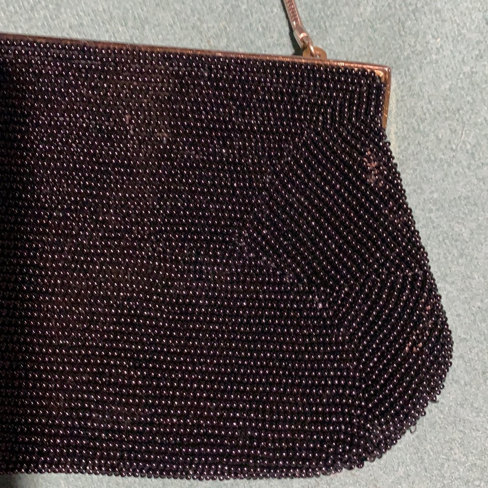 Vintage black beaded clutch - Picture 14 of 15